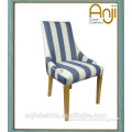 Antique Style Stripe Fabric accent chair for ding room use or living room use